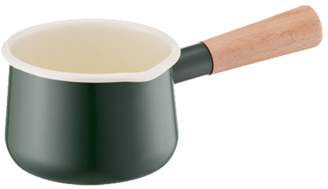 락앤락 슈트IH 멜로우 법랑 인덕션 냄비 [+가쯔 용기 세트] 밀크팬 밀크팟 편수냄비 양수냄비 라면 이유식 냄비 소스팬, 밀크팬 12cm, 1개, 올리브그린