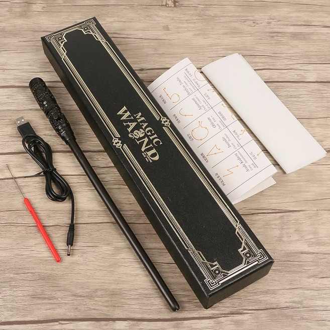 火光特效魔杖 角色扮演道具 魔法造型魔杖, 1個, 斯内普6mm送180次耗材