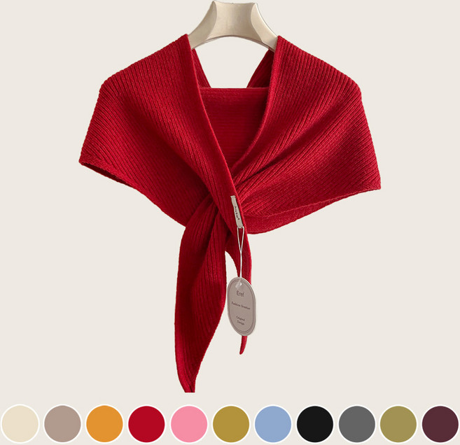 로르블랑 소프트 니트 루프 머플러