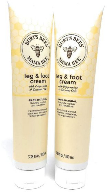 버츠비 마마비 페퍼민트 레그 앤 풋 크림 2개입, Leg & Foot Cream 2 Pack