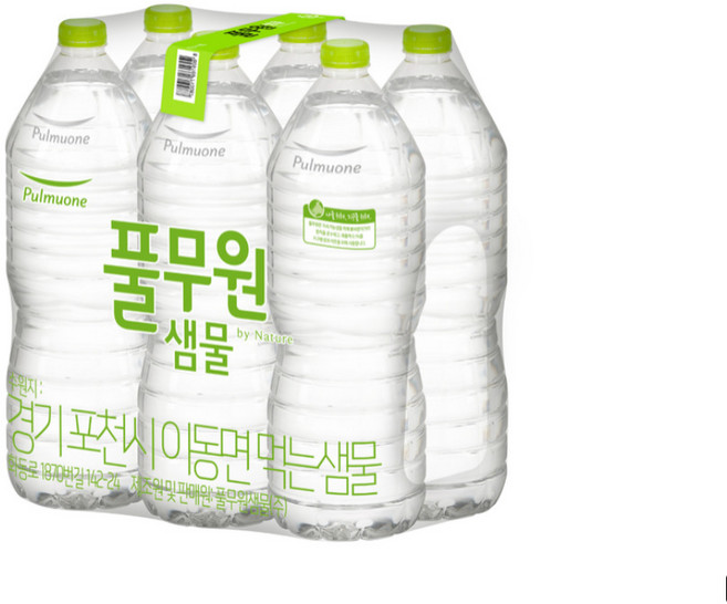 풀무원샘물 무라벨 생수, 2L, 36개