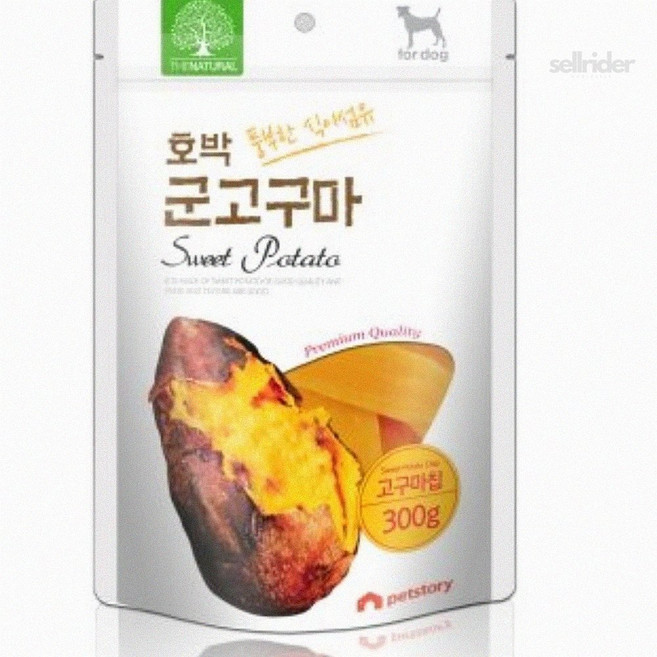 강아지가좋아하는간식 더내추럴 호박 군고구마 칩 300g, 본상품