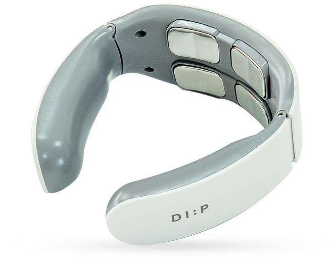 디프 4헤드 9단 강도 초경량 저주파 목마사지기 6종 마사지 모드 무선 충전식 온열 안마기, 화이트