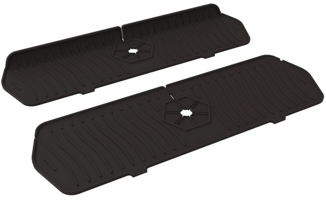 씽크대물막이 실리콘수전매트 차단 뚜껑 다크브라운 커버, 1개, 기본 색상