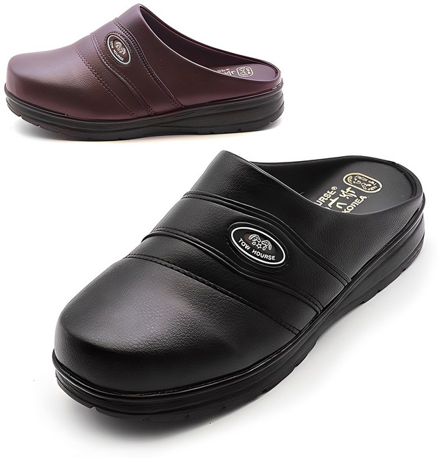 편안한 착화감 4cm굽 국산 남성 캐주얼 블로퍼 뮬 슬리퍼 샌들 실내화 사돌