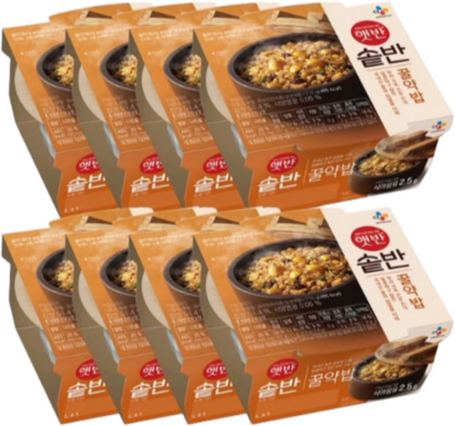 햇반 솥반 꿀약밥, 210g, 8팩