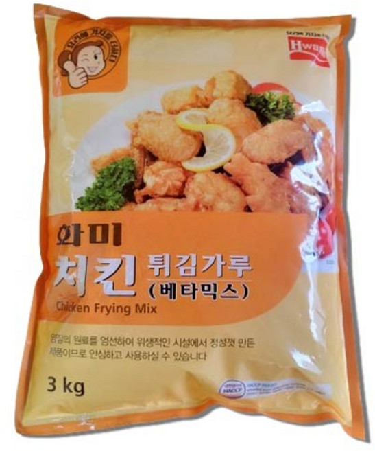 (무료배송) 화미 치킨튀김가루(베타믹스) 3kg, 2개