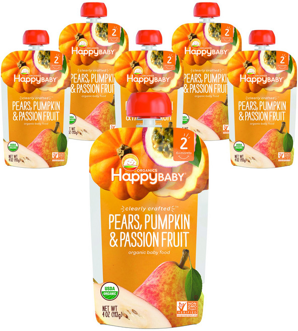 해피베이비 클리어리 크래프티드 어린이 스무디 113g, 6개