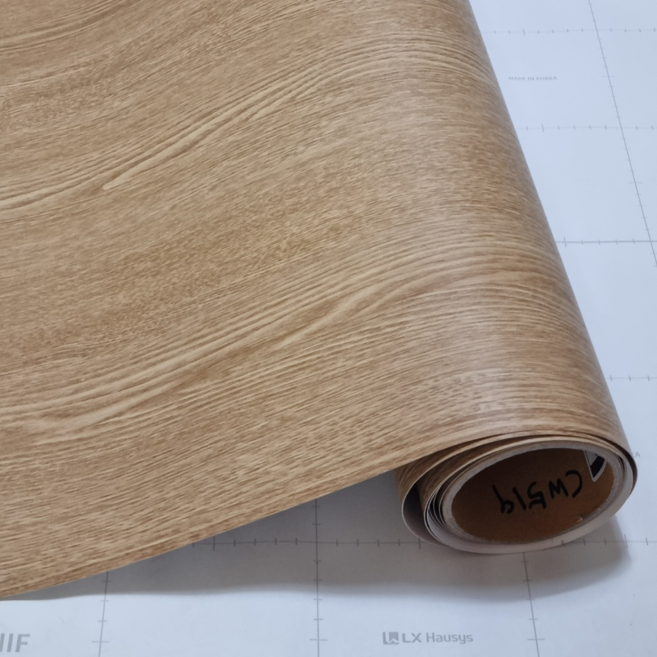 LX 인테리어 필름 시트지 우드 가구 방문틀 무늬목 EW(CW)519 0.5m, 2.방염필름(CW)