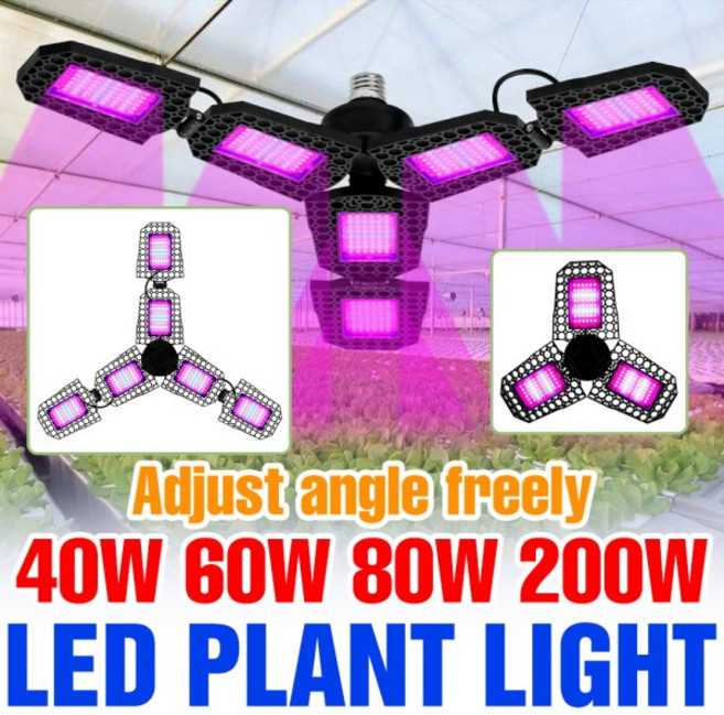 200W LED 식물등 전구 풀 스펙트럼 식물 재배 호환용 램프 실내 온실 텐트 꽃 수경재배 보조 조명, 08 80W Sunlight