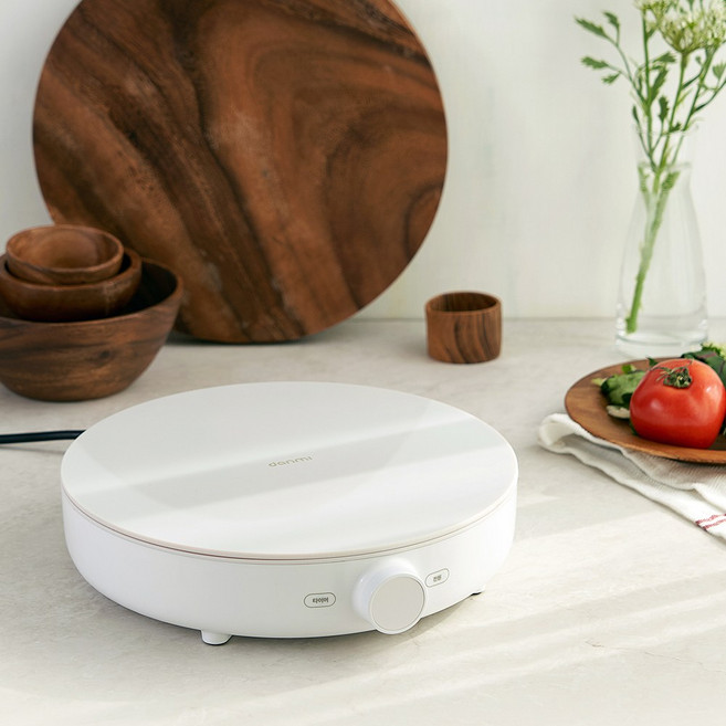 단미 1구 인덕션 전기레인지 원형 인덕션, IN03 (화이트)