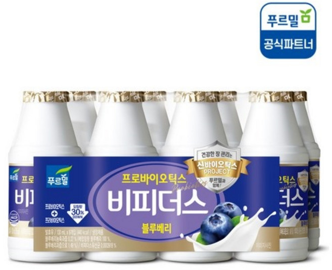푸르밀 비피더스 블루베리 130ml X 32개입, 32개