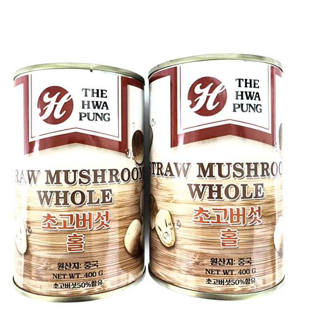 버섯캔 제품 초고버섯 홀 worldfood, 400g, 2개