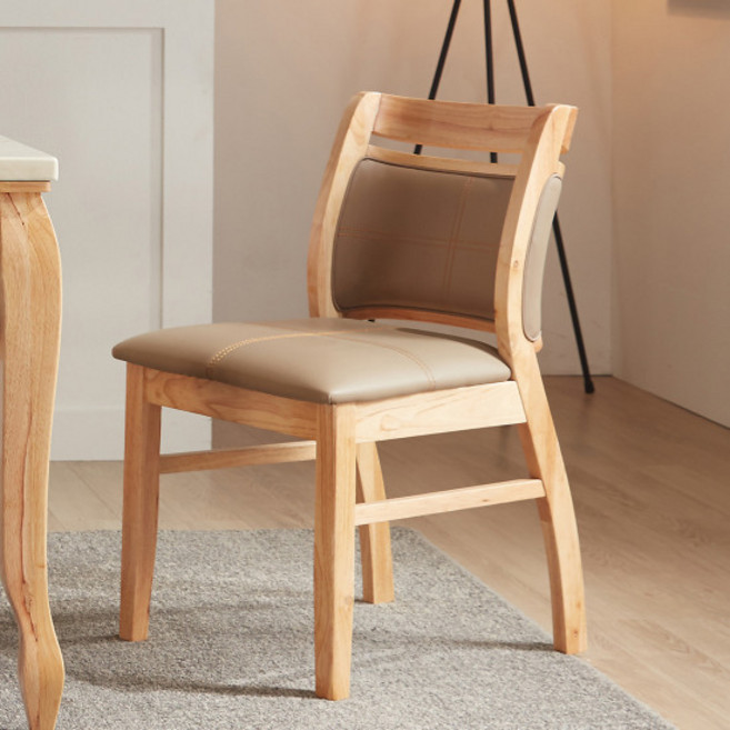 소티디자인 미스틱 원목 식탁의자 - 내츄럴 2개, 내추럴