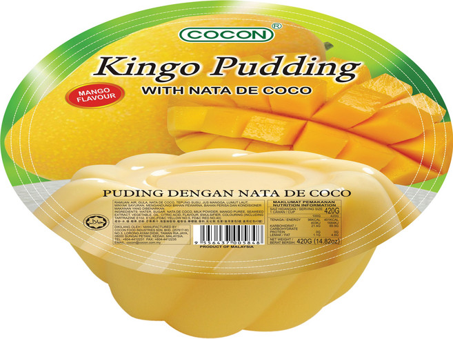 COCON 可康 Kingo 布丁, 1個, 芒果布丁, 420g