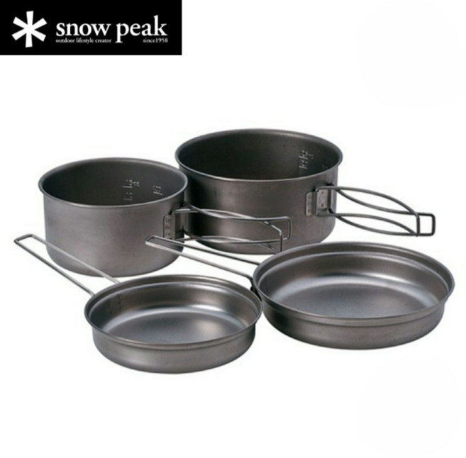 해외 구매대행 스노우피크 티타늄 트렉 콤보 쿠커 세트 SCS-020T 일본발송