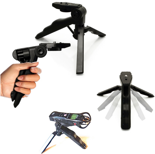 ai삼각대 줌H1 용 핸드 헬드 미니 삼각대 스탠드 홀더 H1n H2 h2f pro H5 H6 Q2HD Q3 Q4 Q8, 한개옵션0