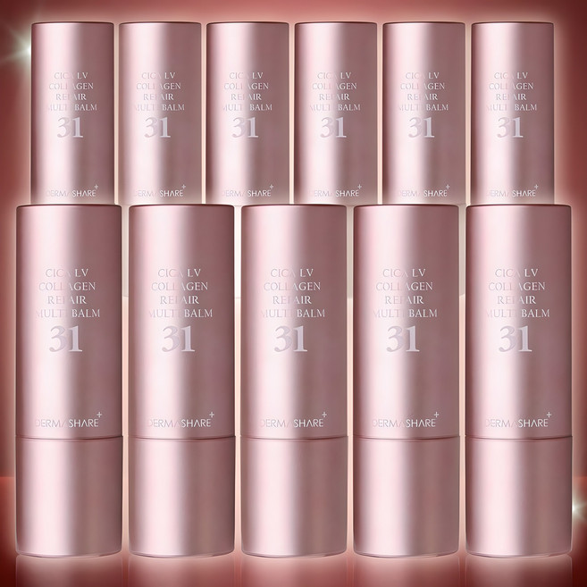 더마쉐어 럭셔리 시카 LV 콜라겐 리페어 광채 주름개선 링클스틱 주름스틱 앰플밤 멀티밤 11g, 11개