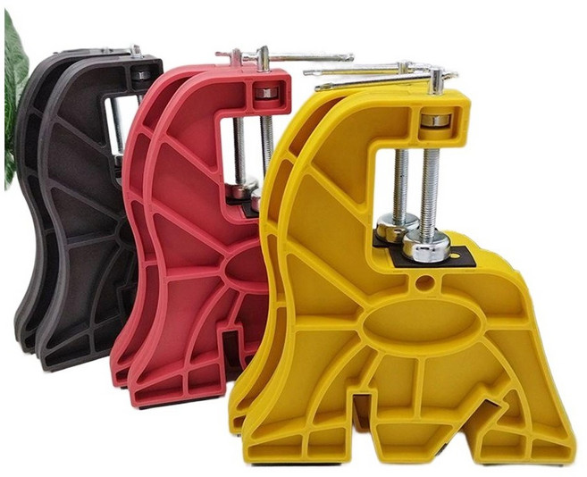 스노우보드 고정바이스 엣지 브래킷 튜닝 세트 왁싱 제품 클램프 1쌍, 레드 1쌍