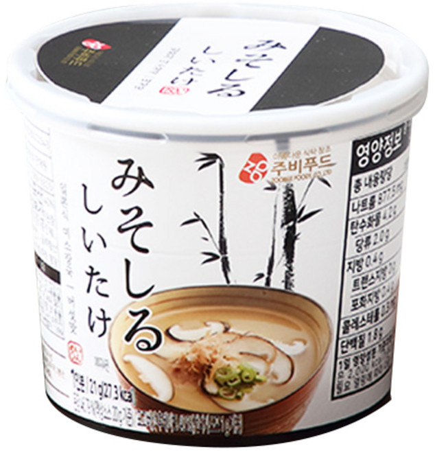주비푸드 미소장국 버섯맛, 21g, 1개