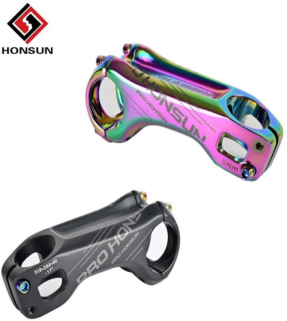 HONSUN 자전거스템 오버사이즈스템 -17도, 오일슬릭70mm, 1개