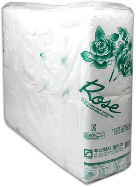 로즈 일자형 성인용 기저귀 산모용패드 100매+마술패치, 100매입, 1개