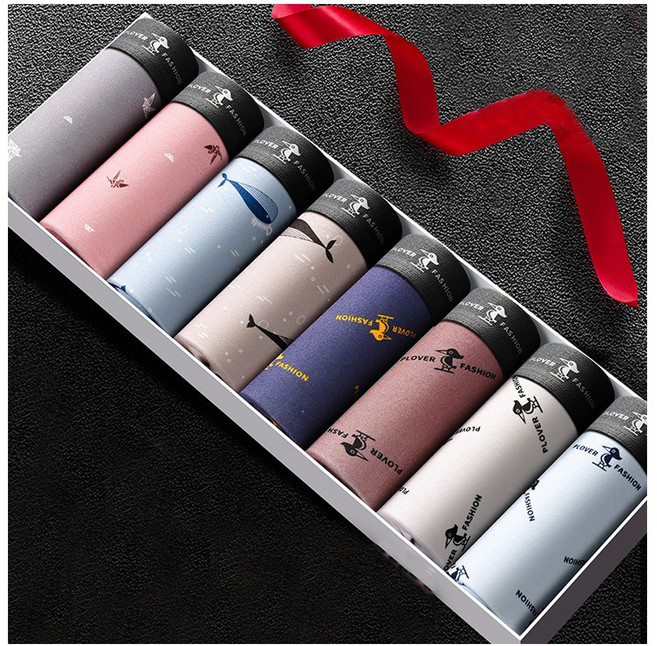 CaecnKoen 남자 면 소프트 팬티 고급 남성 드로즈 8종세트 선물 370