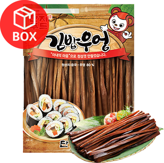 반찬단지 김밥우엉 5mm 1박스(1kg X 10개), 1kg, 10개