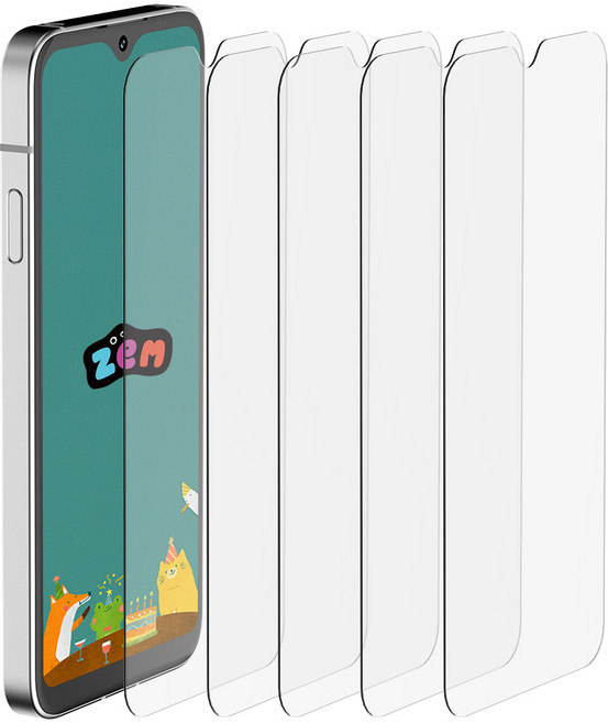 5세컨즈 ZEM폰 포켓몬 에디션3 키즈폰 강화유리 5매 M150