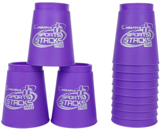 고등학교 집중력과 순발력을 기르는 컵쌓기 컵 12ea X 2개입 gcp*9723bl, IW 스태킹컵_퍼플, 2세트