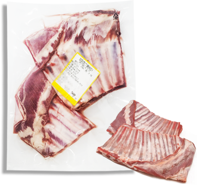 홍홍 중국식품 양갈비 양플랩 LAMB FLAP 양갈비립 스페어립 캠핑요리 양고기 수육, 1개