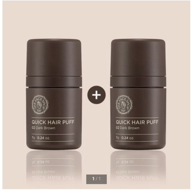 더페이스샵 퀵 헤어 퍼프섀도 7g, 퀵퍼프[03라이트], 2개