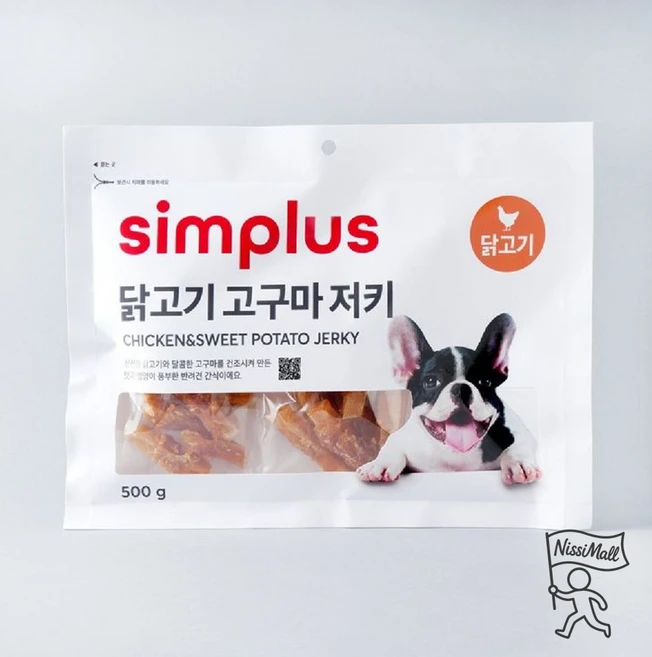 simplus 고구마 저키, 1개, 500g, 닭고기 - 쿠팡