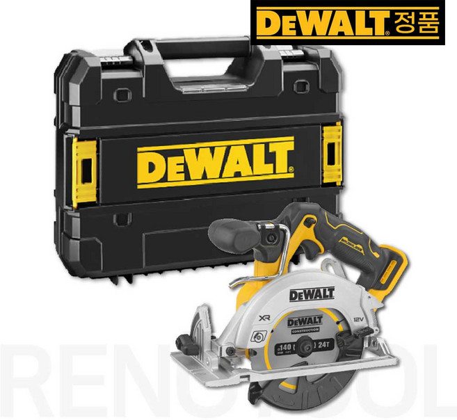 디월트 12V 충전원형톱 DCS512NT 본체만(베어툴) 충전스킬 140mm(5.5인치) 티스텍 케이스포함