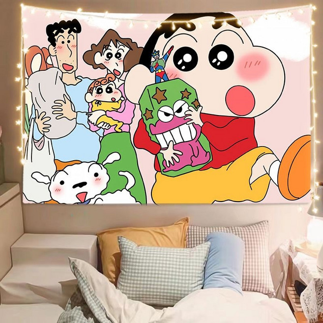 짱구 배경천 포스터 패브릭 벽꾸미기, 18.크레용신짱 C18