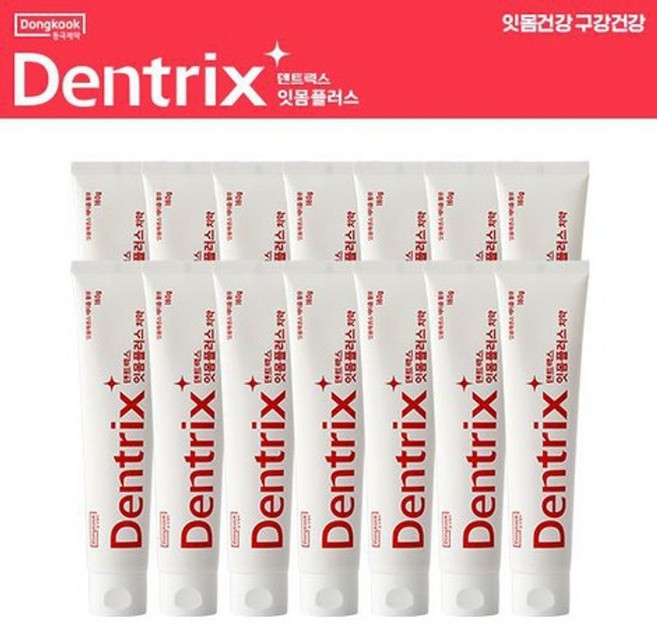 덴트릭스 잇몸플러스 치약 160gX14개32916039, 160g, 단일옵션