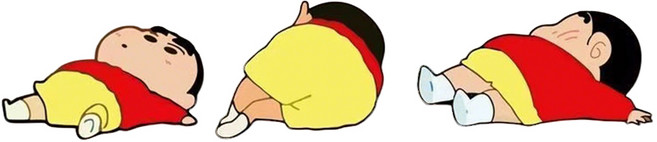 미리아 차량용 스티커 짱구는 쉬고 싶다, 2개, 대