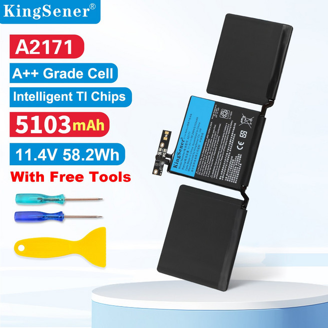 Kingsener A2171 배터리 교체 MacBook Touch Pro 13" 2019 2020 모델 A2159 A2289 A2338, Apple MacBook Pro 13", 1개