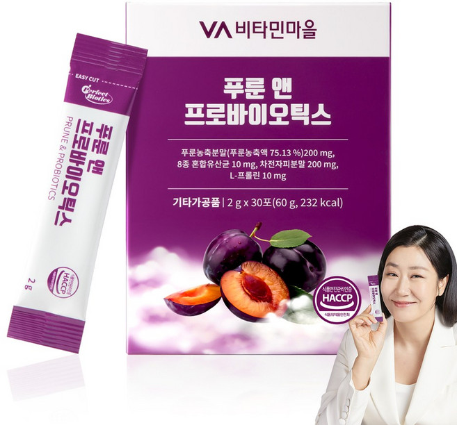 퍼펙트바이오틱스 푸룬 앤 프로바이오틱스, 60g, 1개