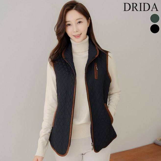 다이아 누빔 빅사이즈 패딩 조끼 베스트 40-50대 미시 중년여성옷 엄마옷 출근 모임
