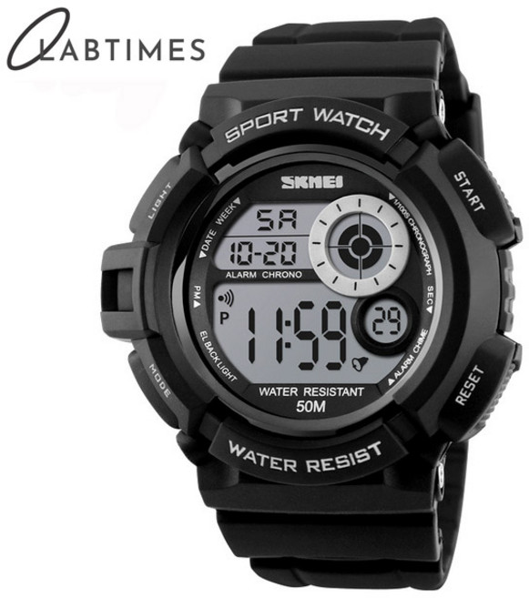 Labtimes 컬러LED 등산 스포츠 방수 우레탄밴드 전자손목시계