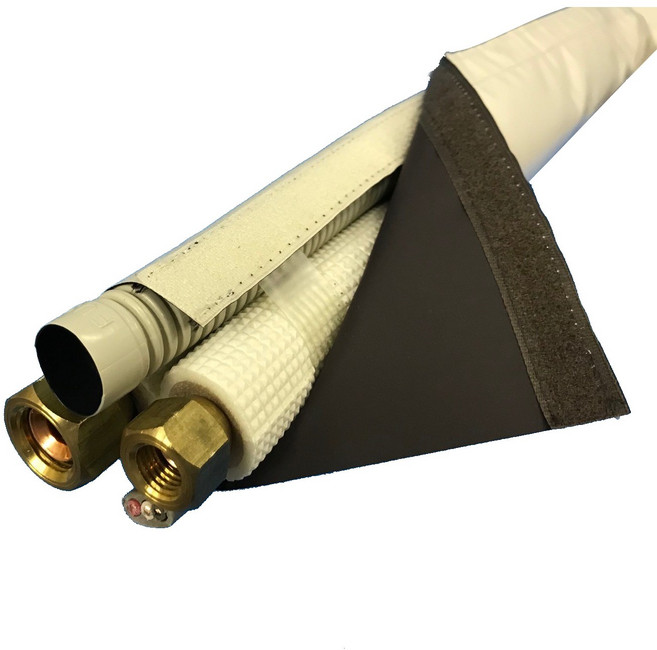 에어컨 배관 테이프 DIY 랩커버 여성 남녀노소 누구나, WC-50-2(아이보리/브라운), 1개