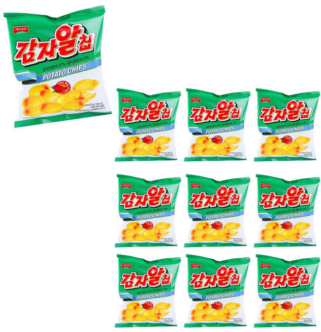 제주농연 감자알칩 매콤한 볶음 고추장맛, 10개, 27g