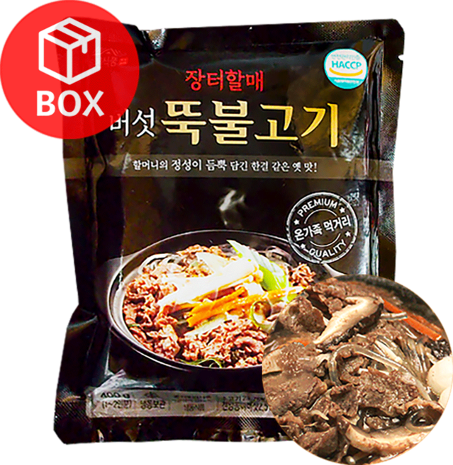 옥천 장터할매 버섯뚝배기불고기 1박스(400g x 30개), 400g, 30개