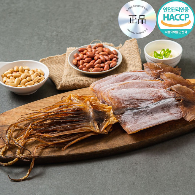[수라수산] 쫄깃한 국산 해풍 마른 오징어, 600g내외(10미), 1세트