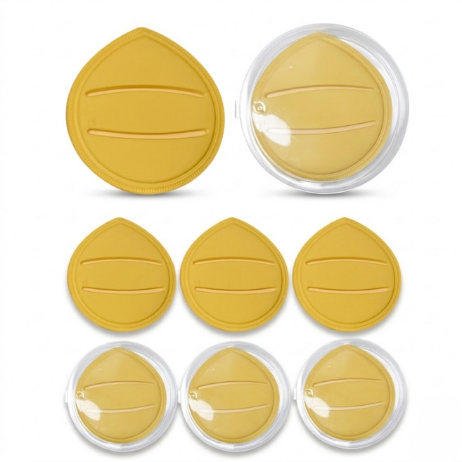 프렌지 쫀득쫀득 모찌 쿠션 퍼프, 8개, 옐로우