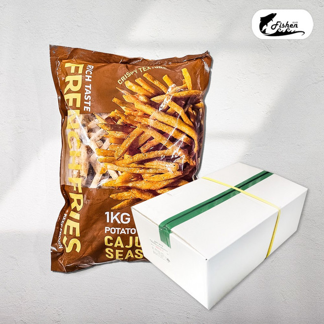 피쉬앤 케이준 감자튀김 업소용 대용량, 1박스, 10kg