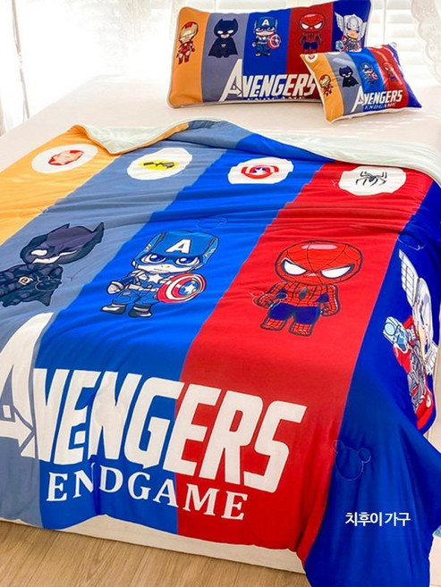 어린이 냉감 여름이불 키즈용 시원한 아이스 실크 소재 유치원 낮잠용 캐릭터 디자인 부드러운 촉감 침구 세트, 린나 베일, 동일한 베개 커버 하나