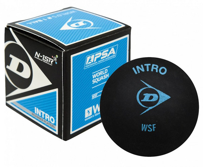 던롭 스쿼시공 볼 블루 도트 연습용 초급 레슨 낱개, 1개, 블루도트