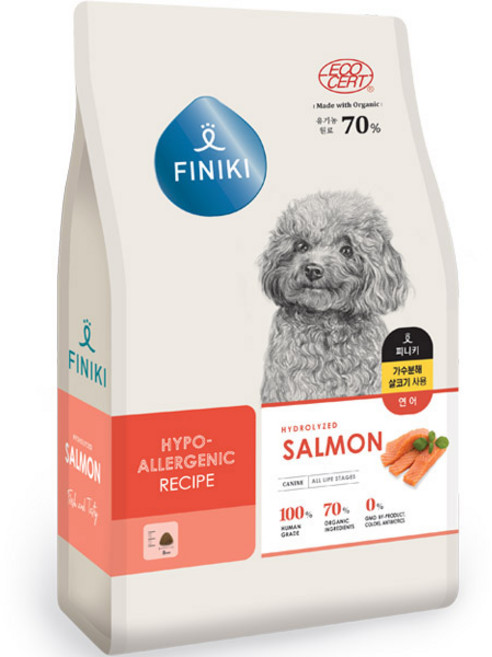 피니키 독 하이퍼알러지, 연어, 7kg, 1개